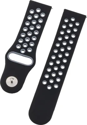 Produktbild von Armband 22mm Dual Silicon Black / Gray (17649)