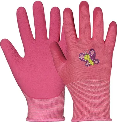 Produktbild von Kinder Arbeitshandschuh Latexschaum "Lea" 508410 - Hase Safety rosa/pink 6