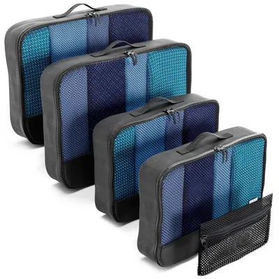 Productafbeelding van Packing Cubes Koffer Organizer Set, Zwart, 5 Stuks