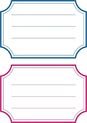 Produktbild von HERMA Buchetiketten blauer/roter Rand 78 x 53 mm 6 Blatt à 2 Etiketten