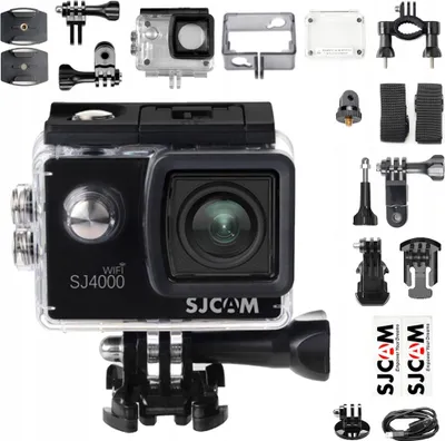 Zdjęcie produktu dla SJCAM SJ4000, 4K Ultra HD, 60 fps, Wi-Fi, 900 mAh, 75 g