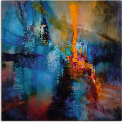 Produktbild von ARTland Leinwandbild Kaskaden Größe: 70x70 cm