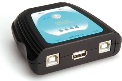 Produktbild von VALUE Manueller USB 2.0 Druckerswitch, 4fach
