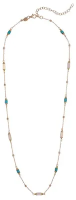 Immagine prodotto di Delicata collana in argento con turchese e madreperla AL4994.01.000