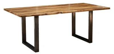 Immagine prodotto di MASSIVMOEBEL24 | FREEFORM #0300 Tavolo da pranzo in legno di sheesham - laccato / noble unique 160x90x78