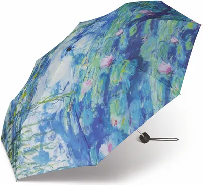 Produktbild von happy rain Regenschirm Taschenschirm Alu Light Motiv Claude Monet "Wasserlilien"