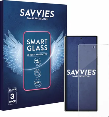 Produktbild von 3x Savvies Schutzglas Folie für Samsung Galaxy Z Fold 6 5G 9H Panzer Schutzfolie Glas Displayschutz klar transparent