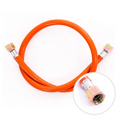 Obrázok produktu pre Plynová hadica 80 cm, 1/4" ľavá, odolná voči zime a flexibilná, oranžová - ideálna pre plynové grily, sálavé ohrievače, stoličkové variče, plynové sporáky, lampy a mnohé ďalšie.