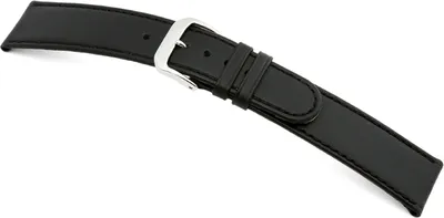 Produktbild von Happel Lederband Louisville 14mm schwarz glatt