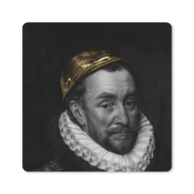 Produktbild von MuchoWow® Mauspad Mousepad Wilhelm von Oranien - Kunst - Gemälde 30x30 cm - Mousepads - Maus Mat - Pad - Mausunterlage - Gaming
