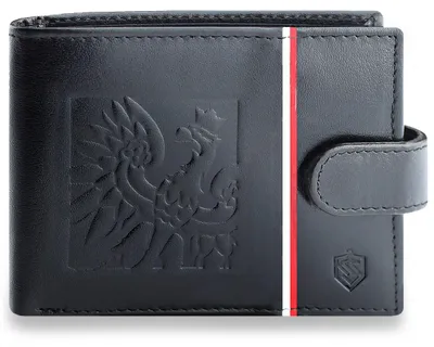 Zdjęcie produktu dla STEVENS portfel męski skóra naturalna czarny RFID 11,5x9 cm