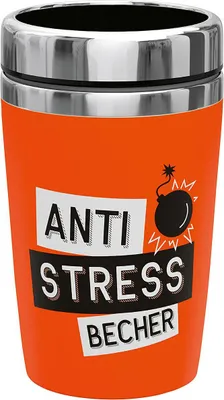 Produktbild von La Vida Edelstahl Thermo Becher to go 240 ml Anti Stress Becher 13,5x8,4cm