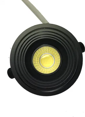 Produktbild von COB LED Einbauleuchte Spot 3 Watt inkl. Trafo schwarz Kaltweiß