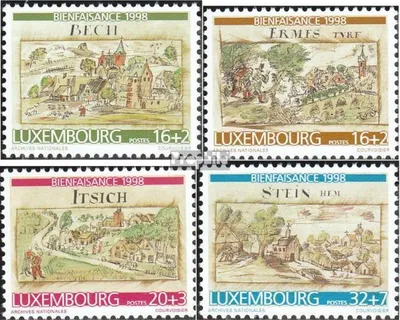 Produktbild von Briefmarken Luxemburg 1998 Mi 1460-1463 (kompl.Ausg.) postfrisch Ortsansichten