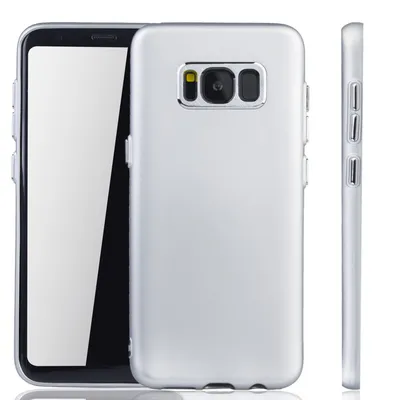 Image de Coque de protection pour Samsung Galaxy S8 Plus - Étui pour téléphone Samsung Galaxy S8 Plus - Coque de téléphone argentée