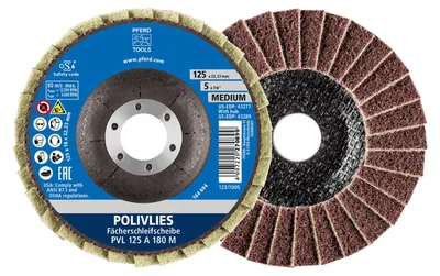Productafbeelding van Pferd schijf voor haakslijpen, medium, diameter 125 mm, korund A - 44694112