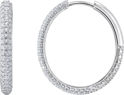 Produktbild von Thomas Sabo Creolen Damen mit Weißem Zirkonia-Pavé Silber CR732-051-14