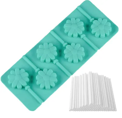 Obrázok produktu pre Silikónová forma na cake popsy, lízanky a kvety, s 50 tyčinkami
