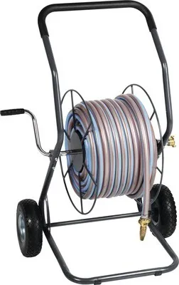 Produktbild von Metall-Schlauchwagen for_q profi_line FQ-MSW 50 BIG inkl. 50m Gartenschlauch, Metallspritze und Anschlusschlauch 1,5m, e