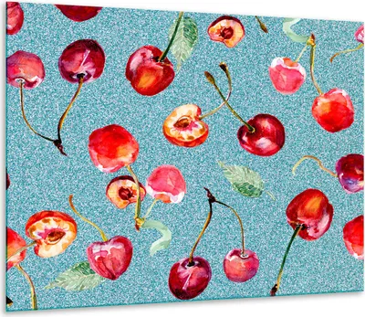 Produktbild von Herdabdeckplatten Glaskeramikkochfeld-Abdeckung Spritzschutz Glas 60x52cm Obst