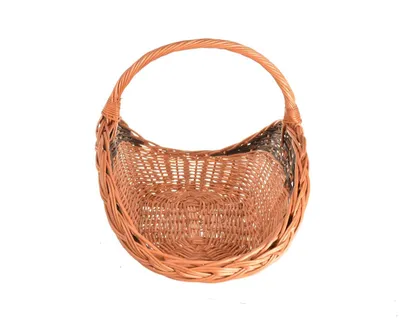Produktbild von Weidenkorb 58 x 35 cm für Kaminholz Handgefertigte Holz- & Dekokörbe Holzkorb L