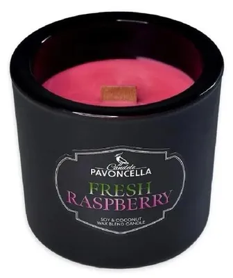 Obrázok produktu pre Sójová sviečka Fresh Raspberry, čierna, 170 g – Pavoncella