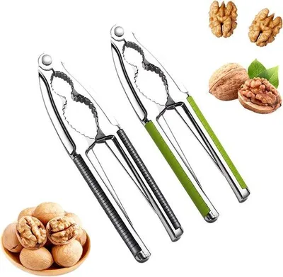Produktbild von Zwei Stahlnussknacker für Nüsse, Walnüsse, Nüsse und Meeresfrüchte