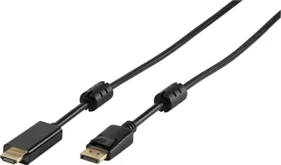 Produktbild von ViVanco™VVITHDMIDPORT18GK, 1,8 m, DisplayPort, HDMI, Männlich, Männlich, Gerade