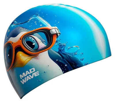 Immagine prodotto di Madwave Penguin Hq, cuffia da bagno, blu, taglia unica