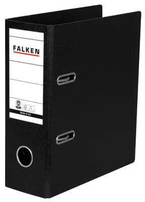 Image de Falken 11285830 Classeur - A5 vertical, 80mm, Carton rigide, noir