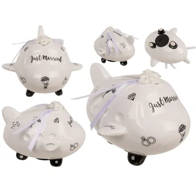 Produktbild von OOTB Spardose Flugzeug Just Married