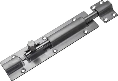 Produktbild von HOOZ Edelstahl Türriegel, Riegelschloss für Türen und Tore Sicherheit, Schwer Belastbar Torriegel für Haus, Hof und Garten (14.5 x 4 cm)
