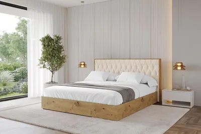 Produktbild von ALTDECOR Polsterbett mit Bettkasten - ENZO5 - 200x200 - Beige - Bett mit Matratze H3/H4, Doppelbett mit Stauraum und Latternrost, Boxbett mit Kopfteil
