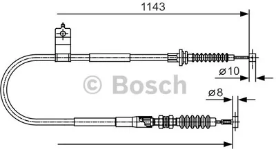 Produktbild von Bosch Seilzug, Feststellbremse  1 987 482 056