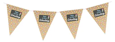 Produktbild von Wimpelkette Schulanfang Einschulung "Mein 1. Schultag"