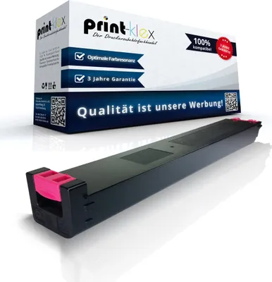 A product shot of a toner cartridge and its packaging, presented on a white background.