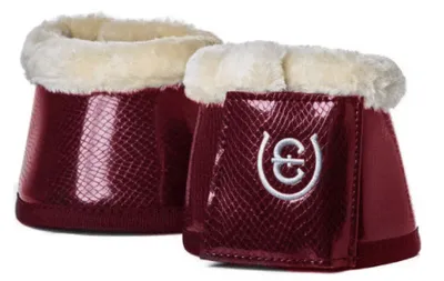 Zdjęcie produktu dla Equestrian Stockholm Dzwonki na kopyta Bordeaux Ochraniacze na kopyta rozmiar S