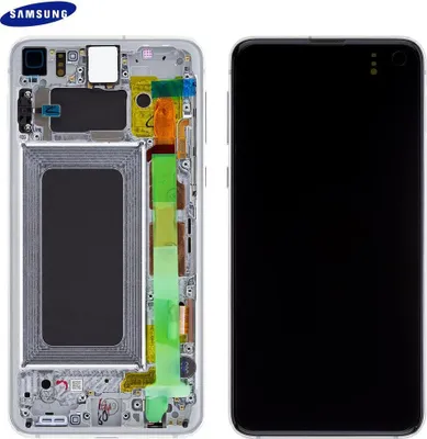 Produktbild von Samsung Galaxy S10e G970F GH82-18852B LCD Display Touch Screen (Service Pack) Weiß