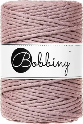Obrázek produktu pro Bobbiny Macrame Cord 5 mm 100 m Mauve Šňůra