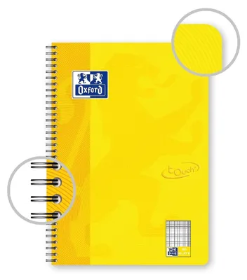 Zdjęcie produktu dla Oxford 400123150, Monochromatyczny, Różne kolory, B5, 80 ark., Papier w kratkę, Uniwersalne