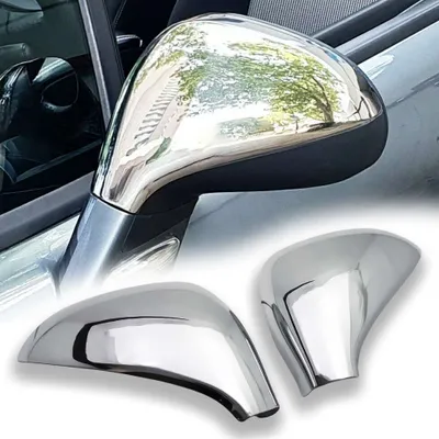Zdjęcie produktu dla 1 zestaw nakładek lusterek ze stali nierdzewnej V2A chrom do Peugeot 207 308 I (2007-2015)