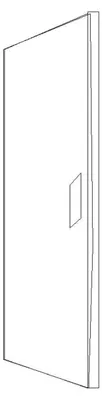 Productafbeelding van ABN AMIGO AP Volltür, 2 rijen, IP30, AT24A, Afmetingen: 298x314x9 mm