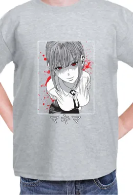 Immagine prodotto di Maglietta per bambini Manga Japan Anime Comics Animation Chainsaw Anime manga Man 10, 9-11 Jahr - 140 , Gris