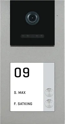 Produktbild von BALTER EVO-AP Grau RFID 2-Draht BUS IP54 Türstation für 2 Teilnehmer 120° Weitwinkelkamera
