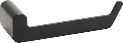 Produktbild von BORGANIC BLACK Papierrollenhalter Edelstahl Schwarz 59x150x40 mm für Bad & WC >> zum Bohren