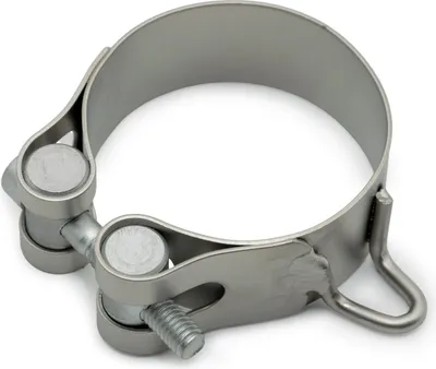 Immagine prodotto di Morsetti per scarico LeoVince in acciaio inossidabile, diametro 51 mm, kit di fissaggio per i modelli S14402EB/S14402E