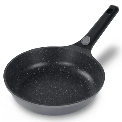 Produktbild von Stoneline Imagination PLUS 19942 Bratpfanne, 24 cm max. Durchmesser, Gusseisen/Gussaluminium, Induktionsherd-geeignet, Antihaftbeschichtung, abnehmbarer Griff