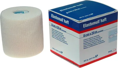 Produktbild von Elastomull haft 8 cmx20 m 45477 Fixierb. 1 St