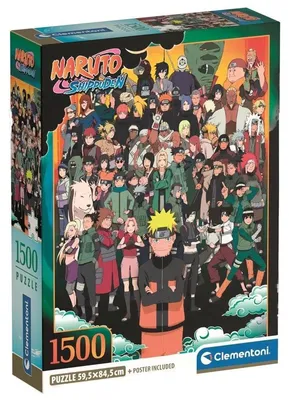 Immagine prodotto di Clementoni 1500-elementowy puzzle Naruto Shippuden - Oficjalny Produkt Premium
