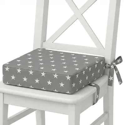 Produktbild von Sitzerhöhung Stuhl Kind 32x32x8 cm Kindersitzerhöhung Sitzkissen Sterne und Grau, KI-generiertes Bild